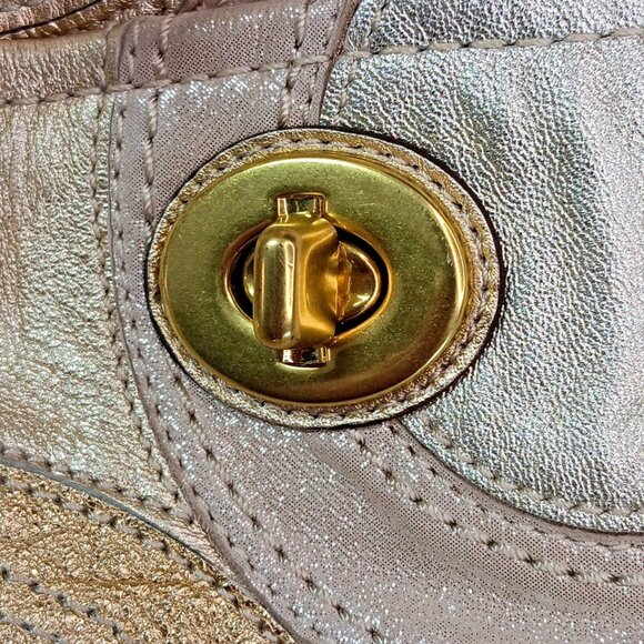 Authenticated Coach Purse Handbag Shoulder M0993-14833 Inlaid Art 09 Vintage CN - Picture 16 of 16